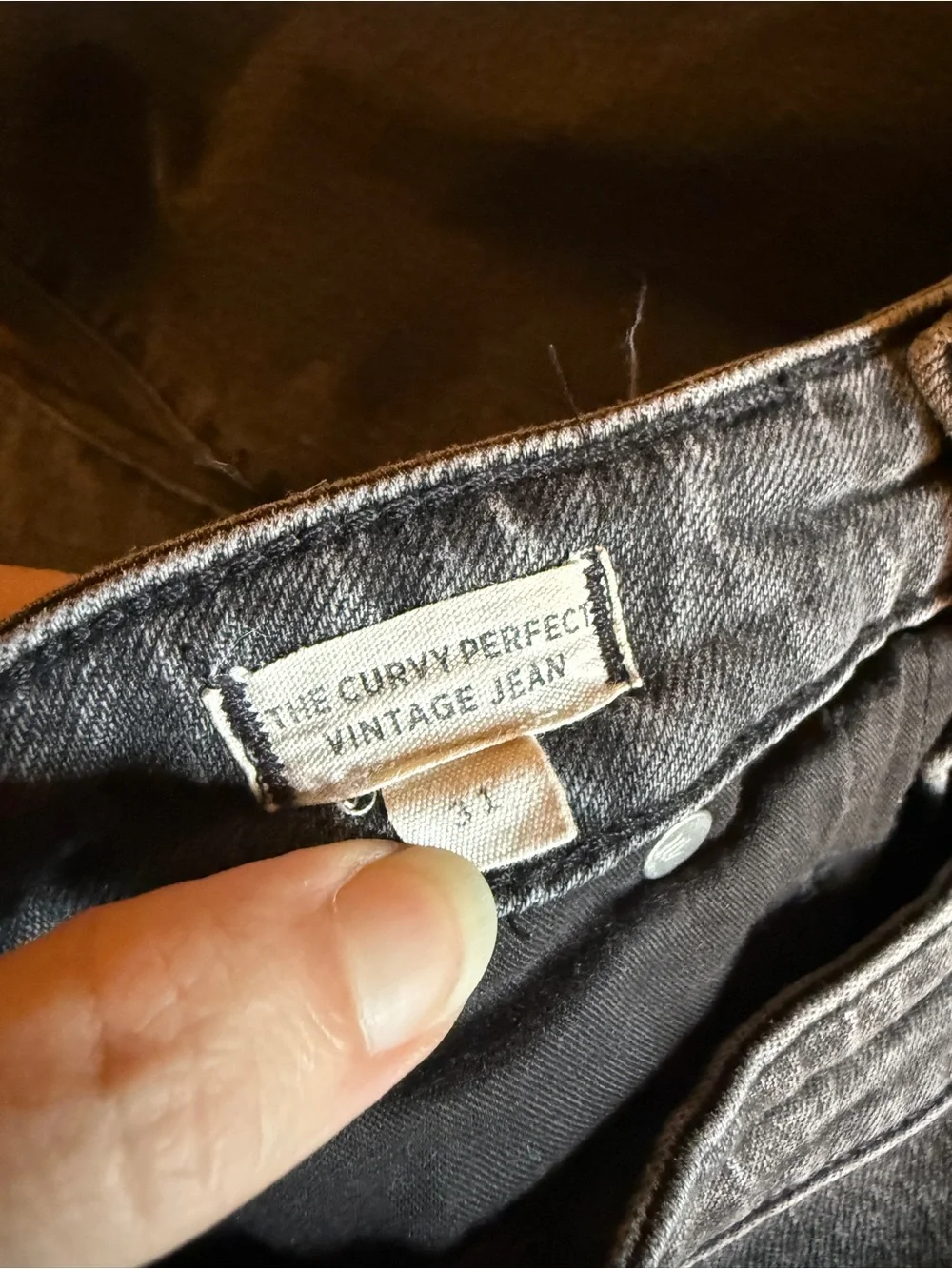 Madewell Black Curvy Perfect Vintage Straight-Leg Jeans
